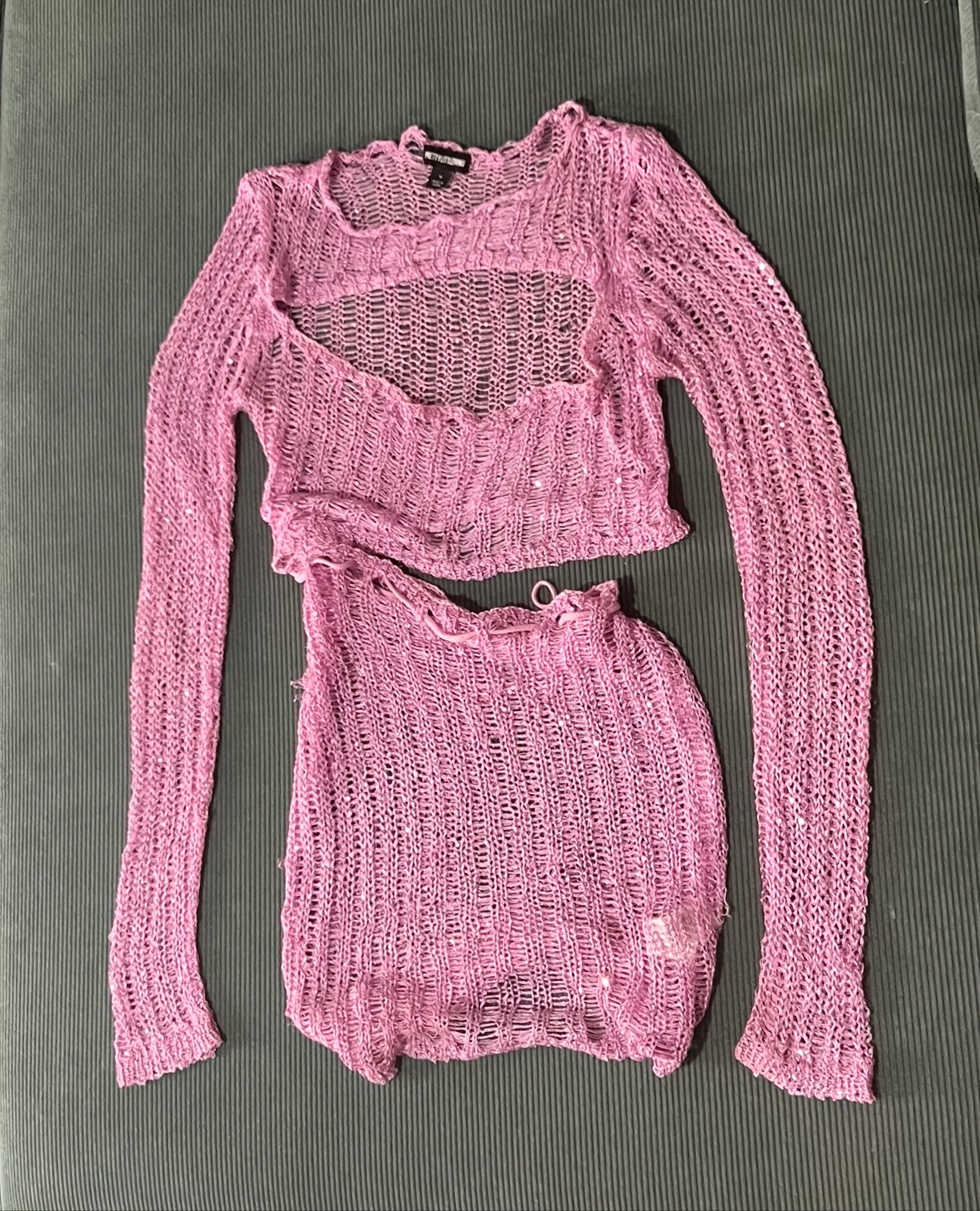 Vestido de lantejoulas de crochê – photo 9